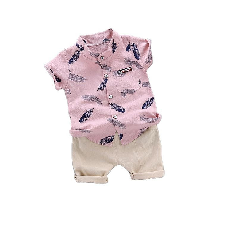 Conjunto de roupas casuais de verão para bebês, shorts e top, roupas infantis,