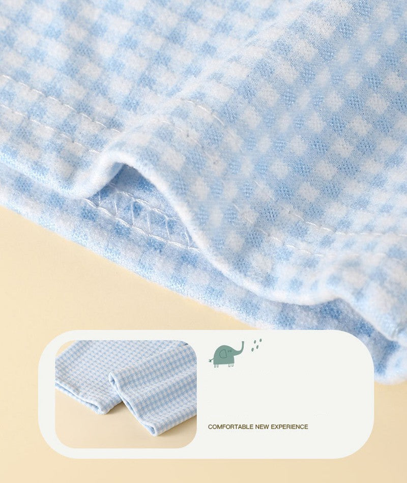 Conjunto de pijamas de manga comprida para crianças clássico xadrez menino men