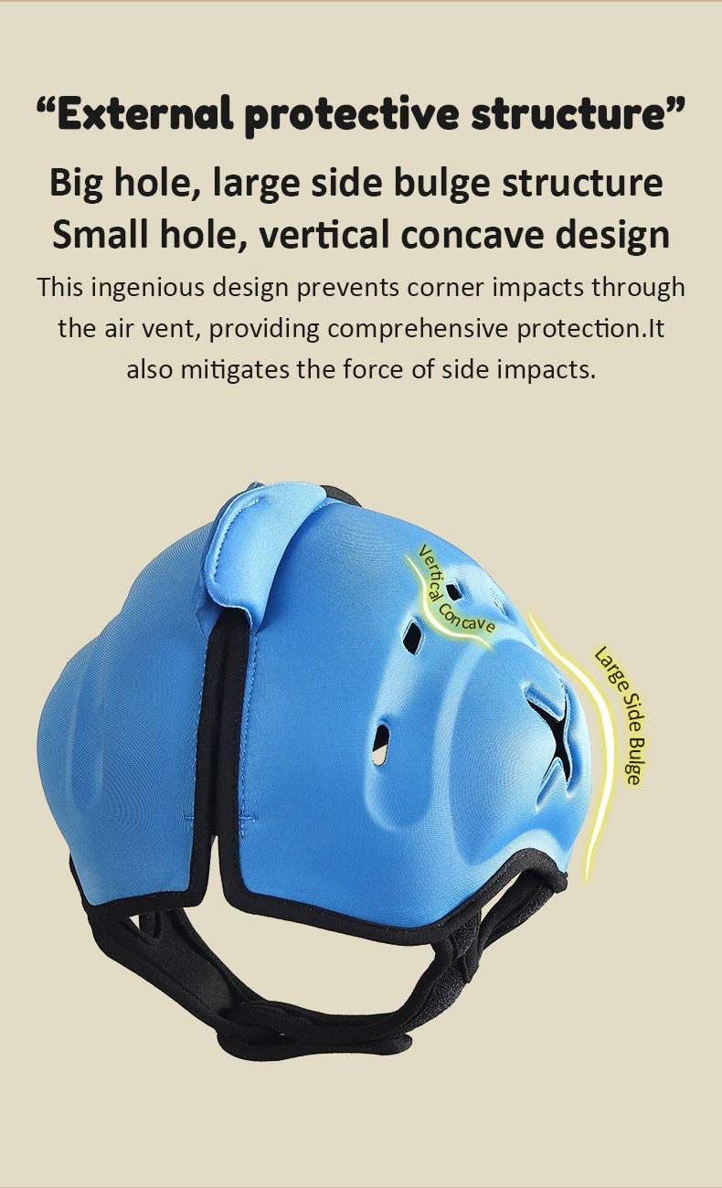 Capacete de Proteção Anti-Impacto para Bebê Mambobaby Guard - Leve, Respirável e com Design Fofo de Animais