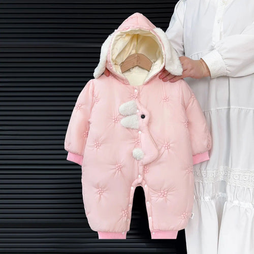 0-2 anos super bonito orelhas de coelho infantil agasalho inverno bebê menina m