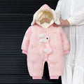 0-2 anos super bonito orelhas de coelho infantil agasalho inverno bebê menina m