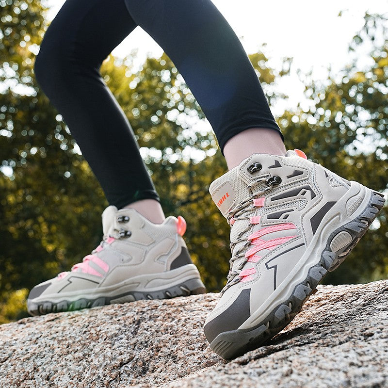 Botas de Caminhada Unissex LAXSESU (Cano Médio) - Respiráveis e com Ajuste Confortável