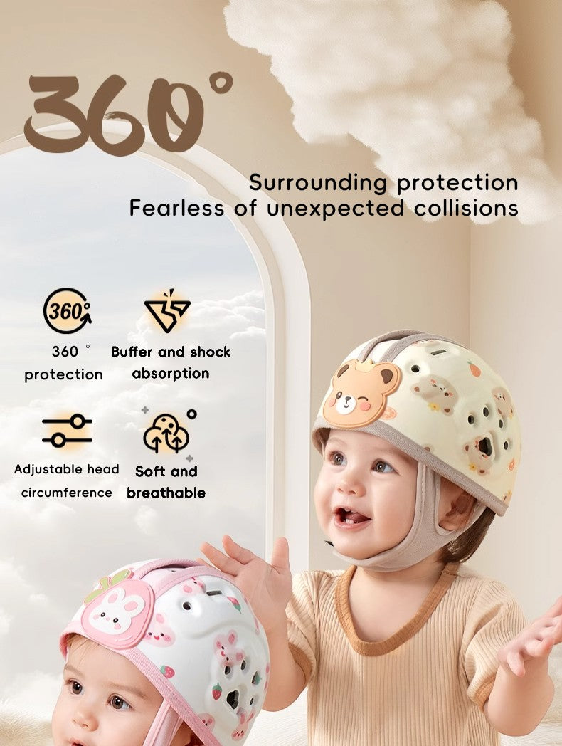 Capacete de Segurança Infantil AIBEDILA (Baby) - Proteção 360°, Macio e Respirável