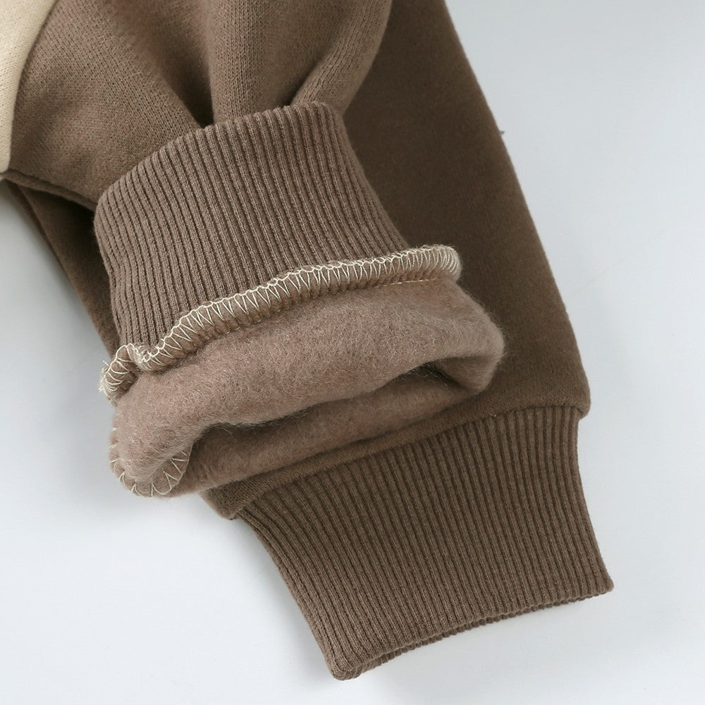 0-24m bonito bebê recém-nascido macacão inverno absorvente velo roupas quente