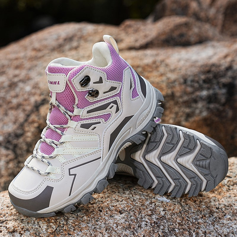 Botas de Caminhada Unissex LAXSESU (Cano Médio) - Respiráveis e com Ajuste Confortável