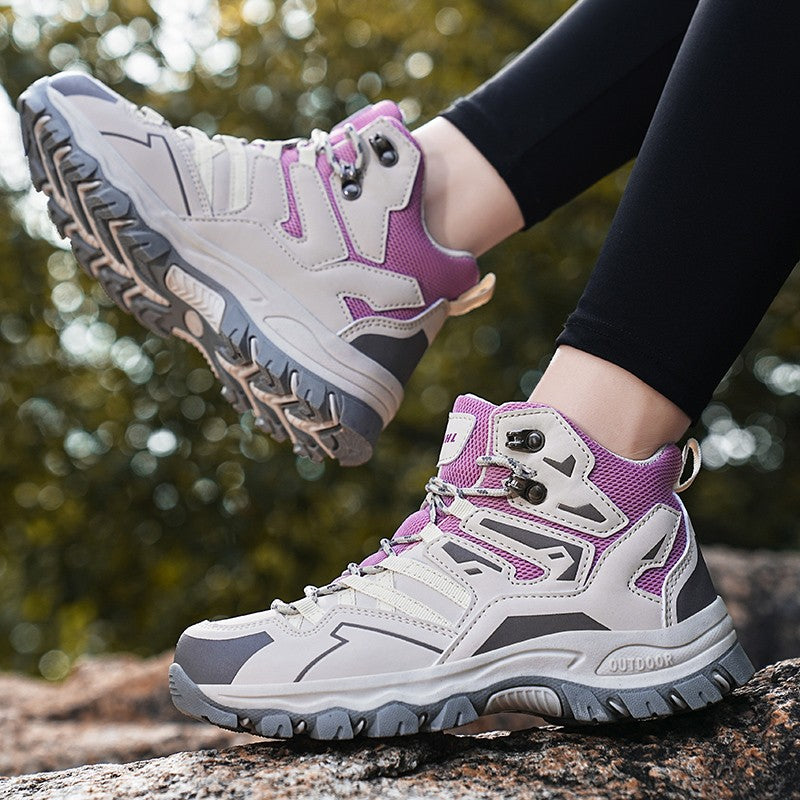Botas de Caminhada Unissex LAXSESU (Cano Médio) - Respiráveis e com Ajuste Confortável