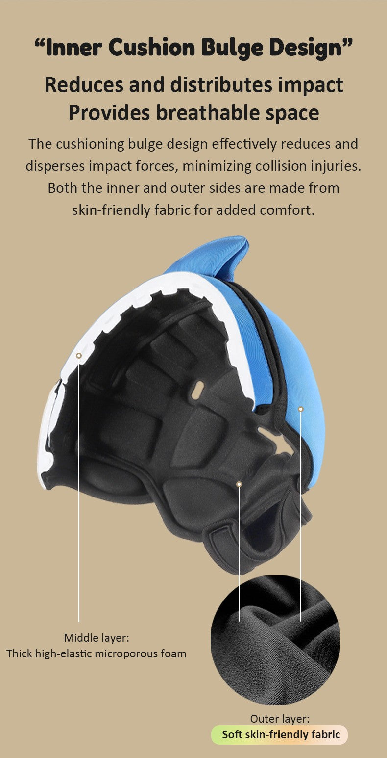 Capacete de Proteção Anti-Impacto para Bebê Mambobaby Guard - Leve, Respirável e com Design Fofo de Animais