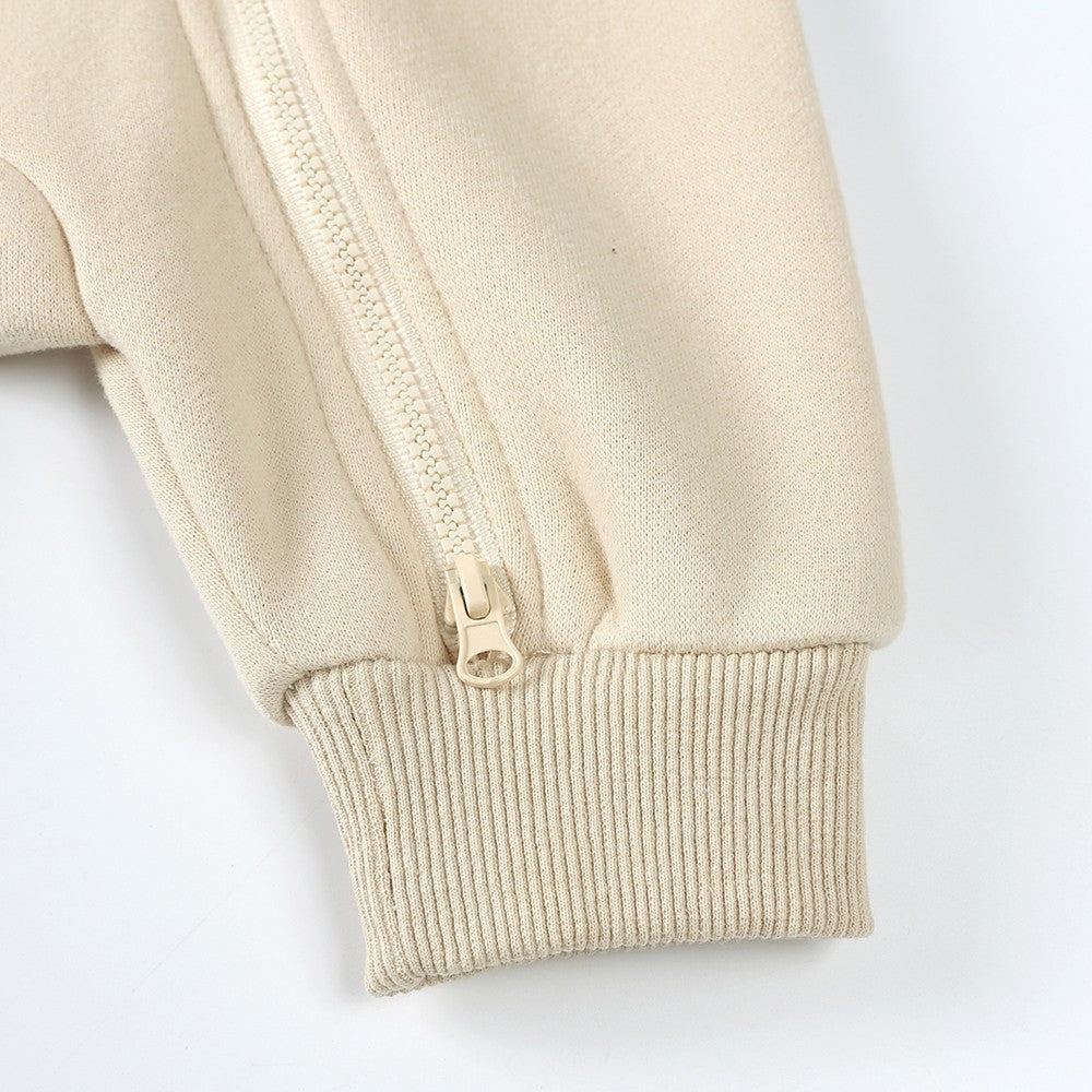 0-24m bonito bebê recém-nascido macacão inverno absorvente velo roupas quente