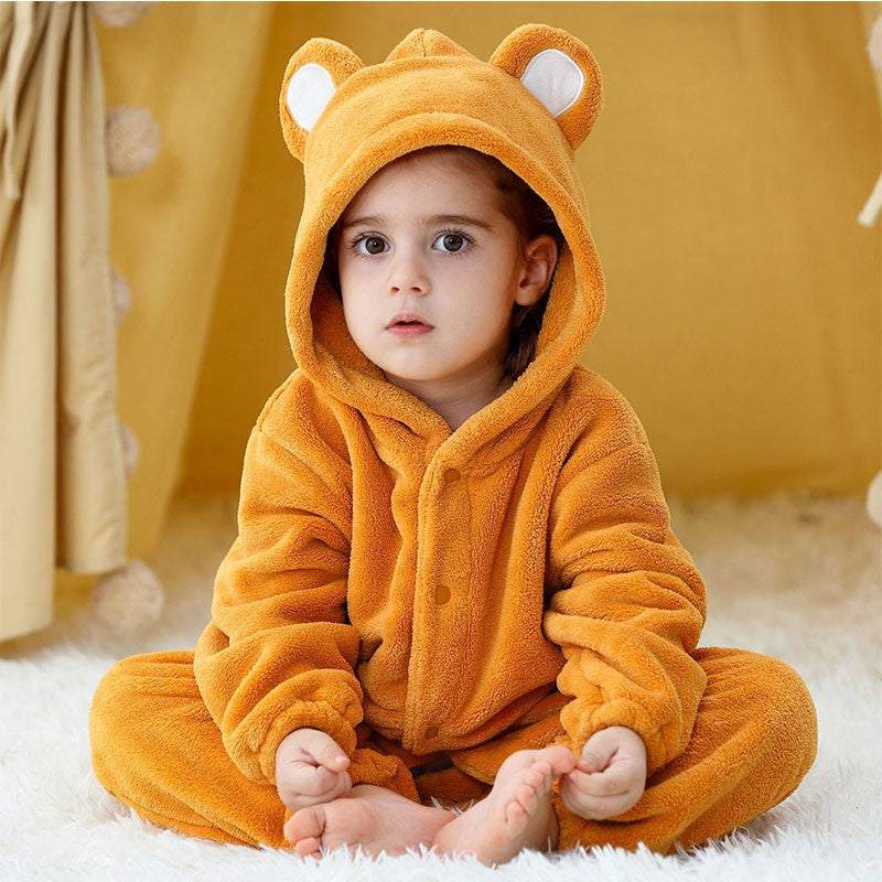 Trajes de dinossauro vermelho macacão de bebê recém-nascido criança cosplay
