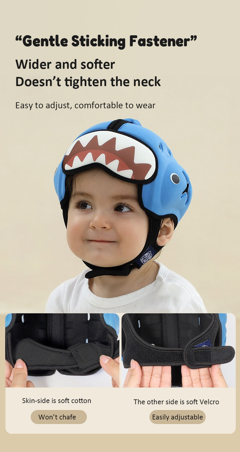 Capacete de Proteção Anti-Impacto para Bebê Mambobaby Guard - Leve, Respirável e com Design Fofo de Animais