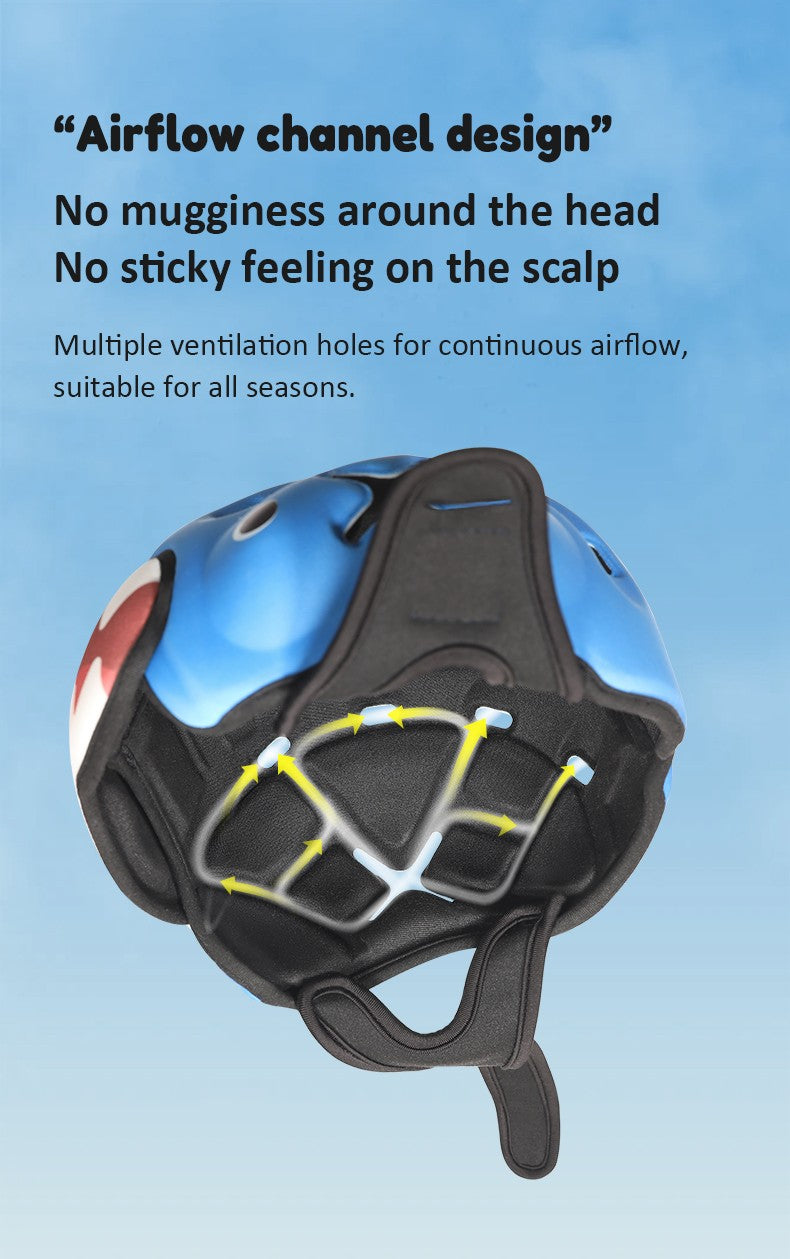 Capacete de Proteção Anti-Impacto para Bebê Mambobaby Guard - Leve, Respirável e com Design Fofo de Animais