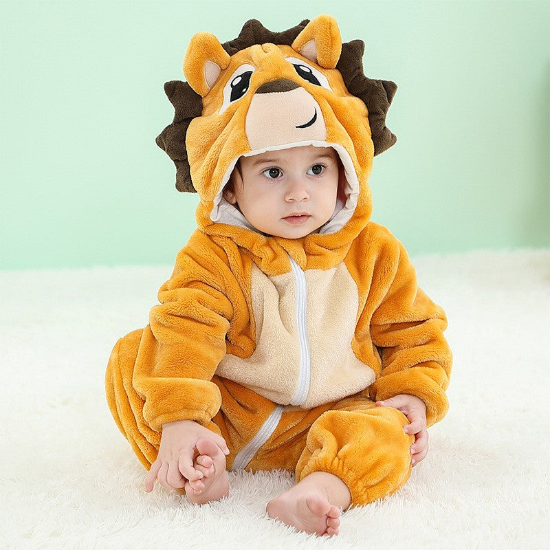 Trajes de dinossauro vermelho macacão de bebê recém-nascido criança cosplay
