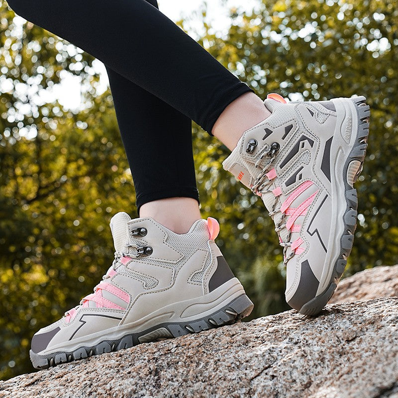 Botas de Caminhada Unissex LAXSESU (Cano Médio) - Respiráveis e com Ajuste Confortável