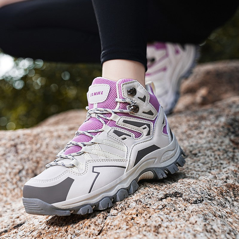 Botas de Caminhada Unissex LAXSESU (Cano Médio) - Respiráveis e com Ajuste Confortável